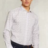 Discount River Woods Slim fit fantasiehemd blauw/wit -