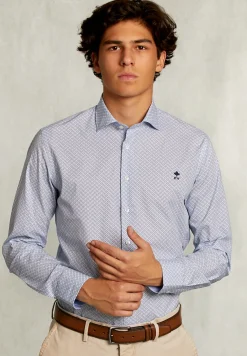 New River Woods Slim fit fantasiehemd multi -