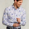 Sale River Woods Slim fit gebloemd hemd blauw/bruin -