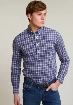 Outlet River Woods Slim fit geruit hemd multi -