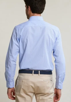 Sale River Woods Slim fit gestreept katoenen hemd blauw/wit -