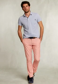 Discount River Woods Slim fit katoenen chino soil -