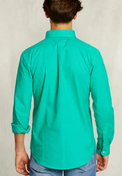 New River Woods Slim fit katoenen hemd kiwi -
