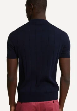 Online River Woods Slim fit katoenen polotrui navy -