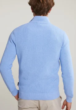 New River Woods Slim fit katoenen trui opstaande kraag -