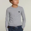 Hot River Woods Slim fit katoenen T-shirt pinguin mix -