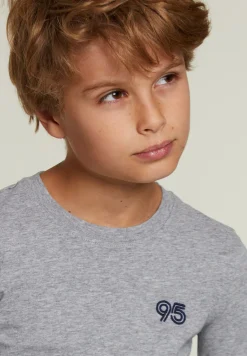 Hot River Woods Slim fit katoenen T-shirt pinguin mix -