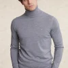 Discount River Woods Slim fit merino rolkraag trui inox mix -