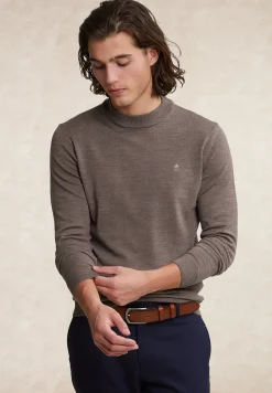 New River Woods Slim fit merinotrui ronde hals croissant mix -