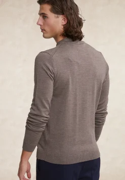 New River Woods Slim fit merinotrui ronde hals croissant mix -