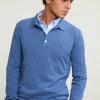 Fashion River Woods Slim fit pima katoen polotrui blauw -