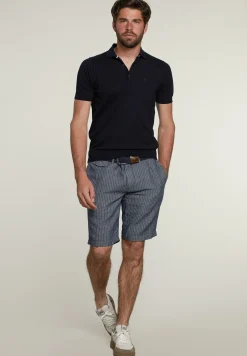 Online River Woods Slim fit pima katoen trui admiral blauw -