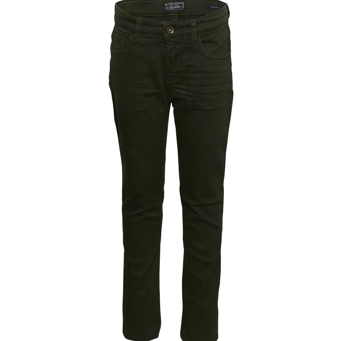 Hot River Woods Slim fit 5-pocketbroek in groen -
