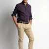New River Woods Slim fit Princetonhemd in blauw -