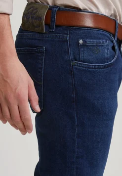 Outlet River Woods Slim fit stretch jeansbroek 5-zakken dark stone -