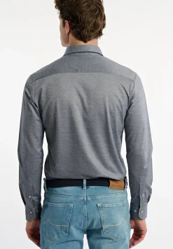 Outlet River Woods Slim fit technisch hemd grijs -