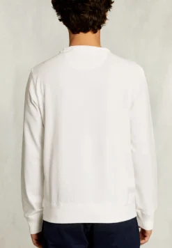 Online River Woods Slim fit trui ronde hals écru -