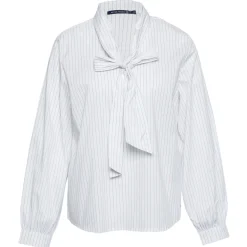 Best River Woods Slipoverblouse met verwijderbare sjaal in wit -