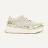 Sale River Woods Sneakers met veters detail in goudkleur -
