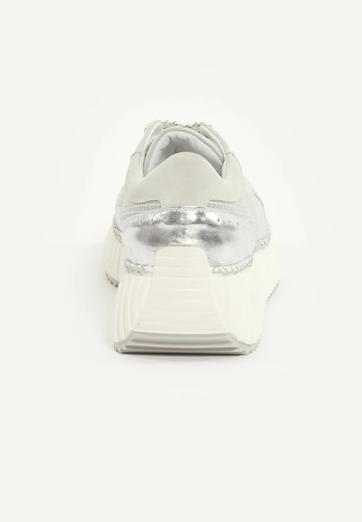 Fashion River Woods Sneakers met veters detail in zilverkleur -