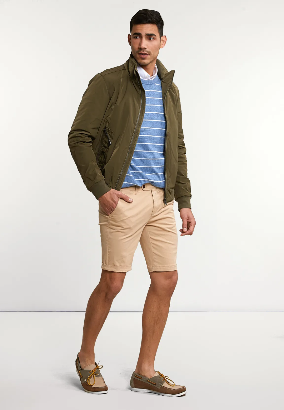 Hot River Woods Sportieve blouson zijzakken kaki -