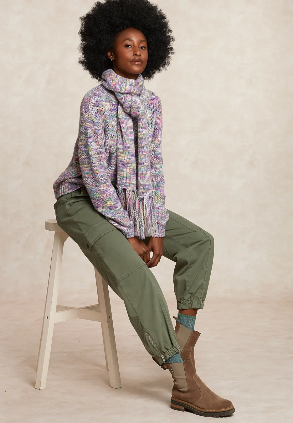 Hot River Woods Stretch broek opgestikte zakken kaki -