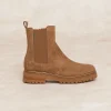 Online River Woods Suède enkellaarzen beige -