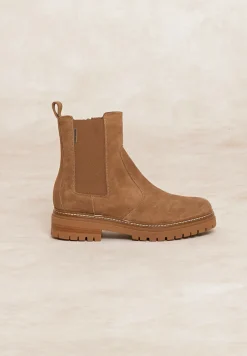 Online River Woods Suède enkellaarzen beige -