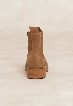 Online River Woods Suède enkellaarzen beige -