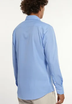 Discount River Woods Technische stretch gestipt hemd blauw -
