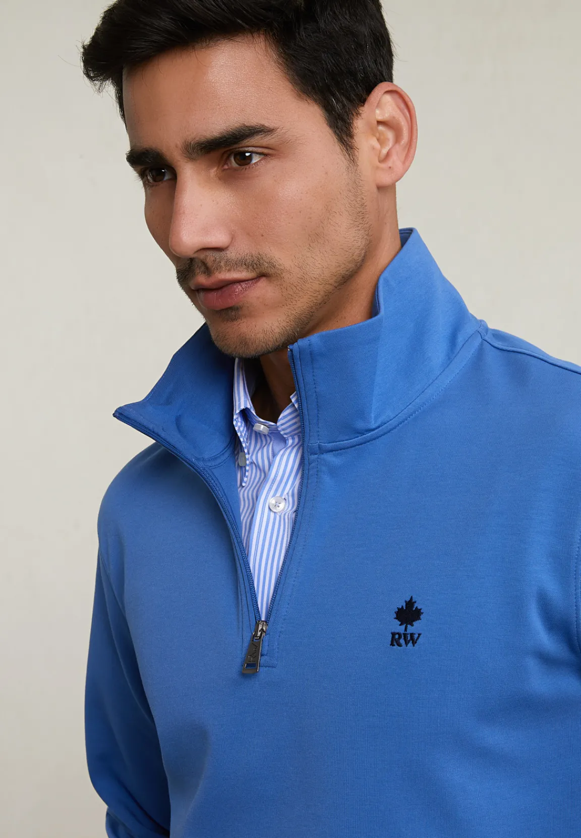 Best River Woods Techno fleece trui old blue -