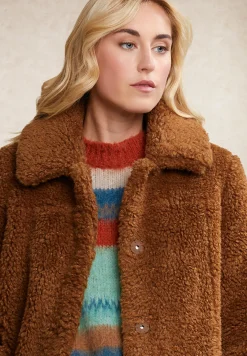 Outlet River Woods Teddymantel 2 zakken bruin -