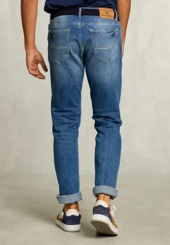 Fashion River Woods Tight fit basic 5-pocket jeansbroek light stone -