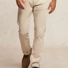 Online River Woods Tight fit basic stretch broek 5-zakken beige -