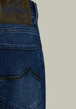 New River Woods Tight fit jeans 5-zakken stone -