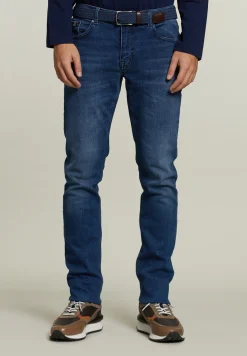 New River Woods Tight fit jeans 5-zakken stone -