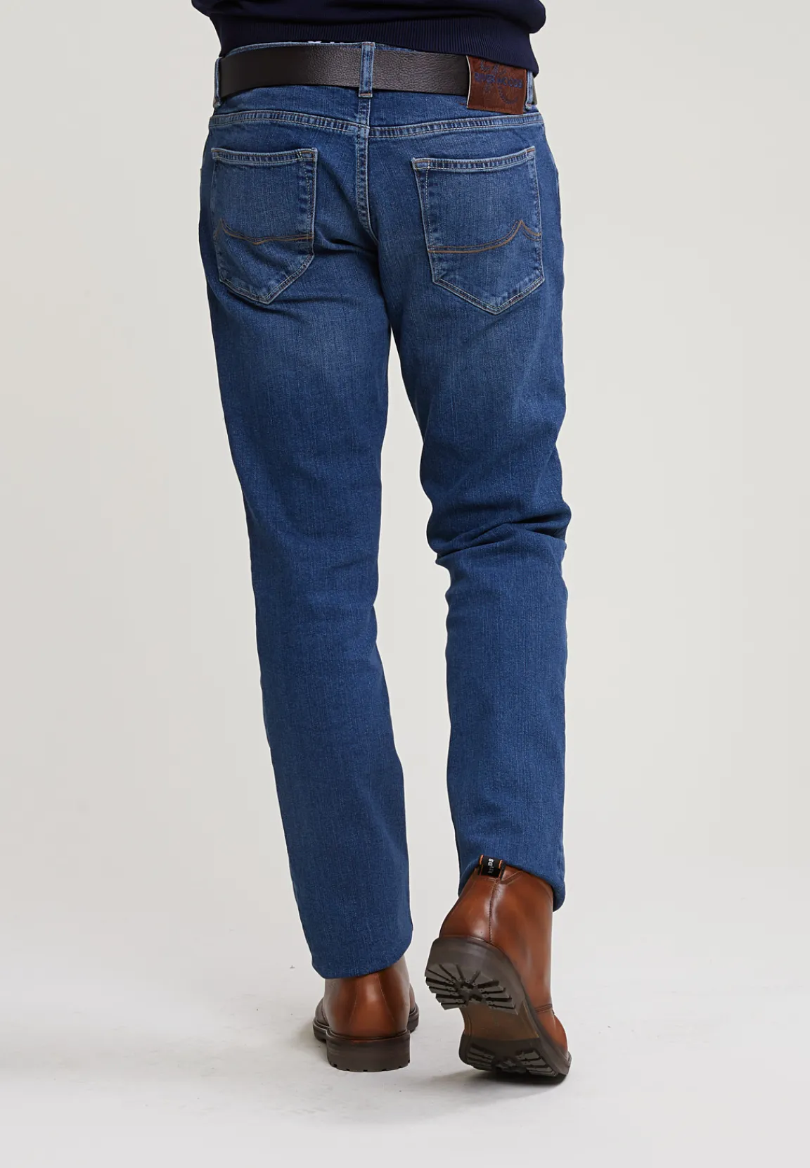 Sale River Woods Tight fit stretch jeansbroek 5-zakken light stone -