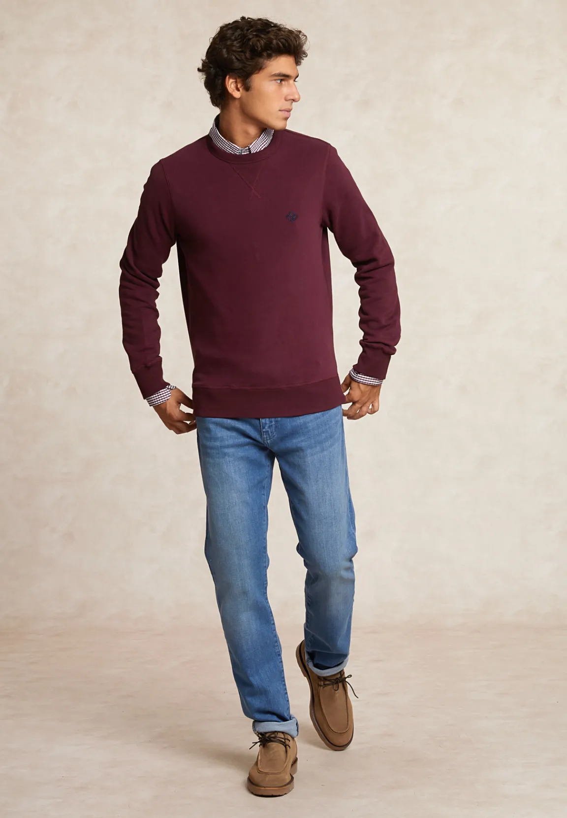 Online River Woods Tight fit stretch jeansbroek 5-zakken light stone -