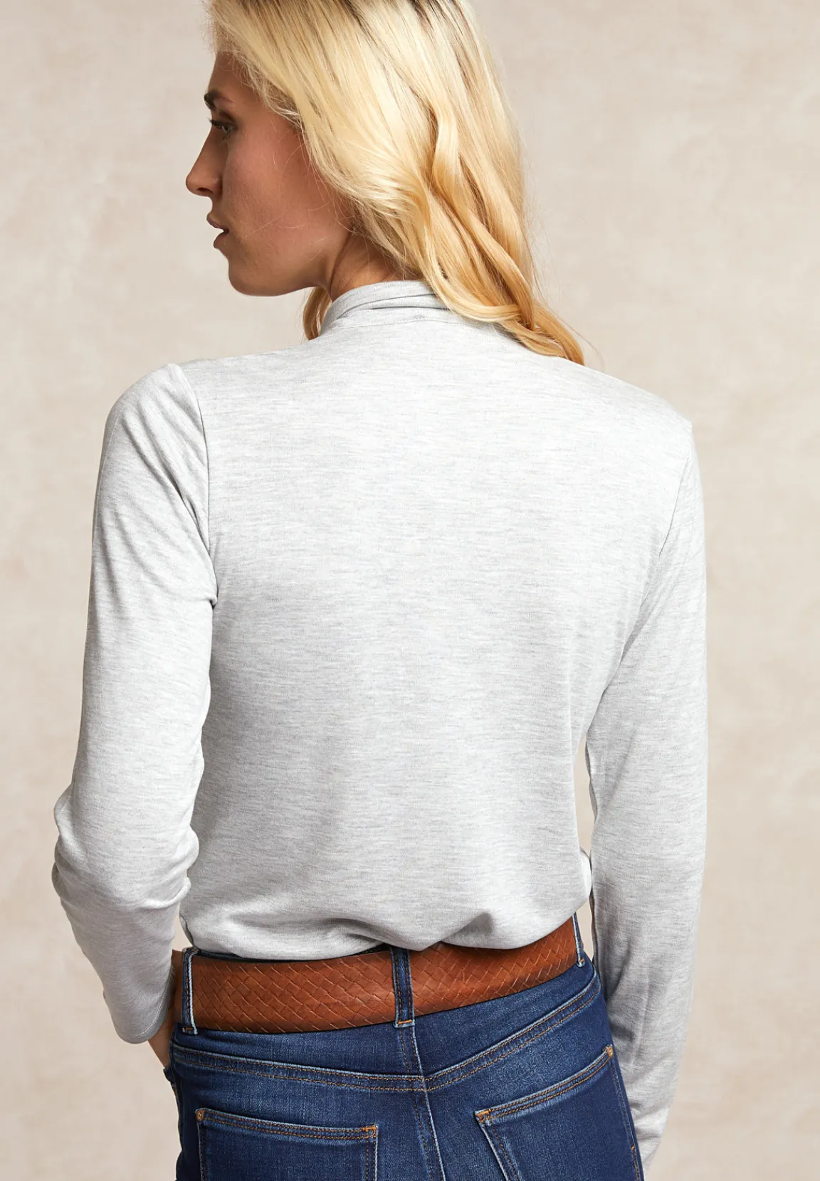 Hot River Woods T-shirt met strik grijs -