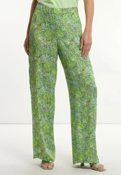 Sale River Woods Viscose fantasiebroek groen -
