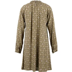 Discount River Woods Viscose jurk met kraag met ruffles in multi -