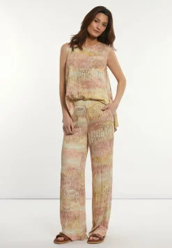 New River Woods Viscose wijde fantasiebroek multi -