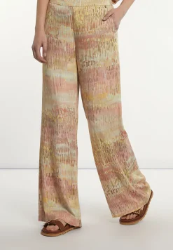 New River Woods Viscose wijde fantasiebroek multi -