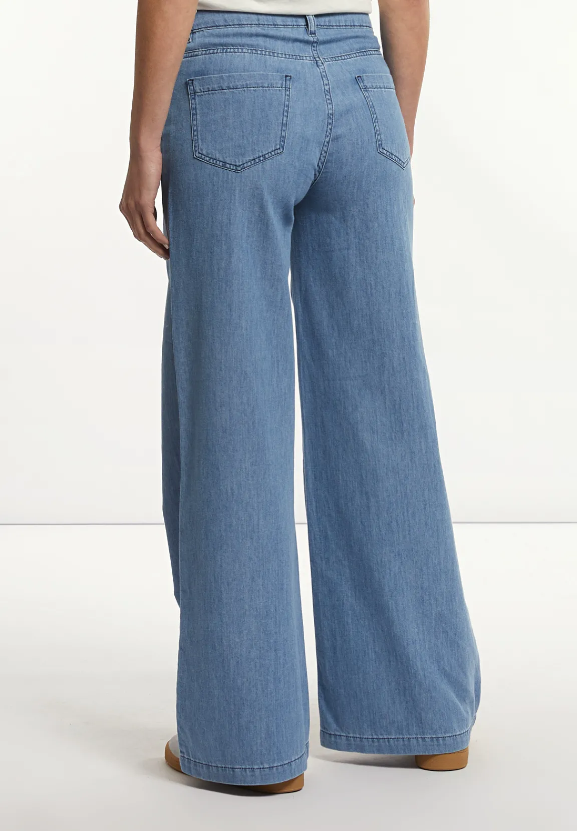 Sale River Woods Wijde broek 5-zakken blauw -