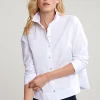 Outlet River Woods Witte effen blouse -