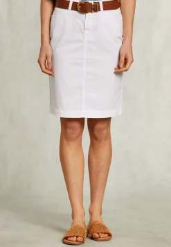 Clearance River Woods Witte effen midirok -