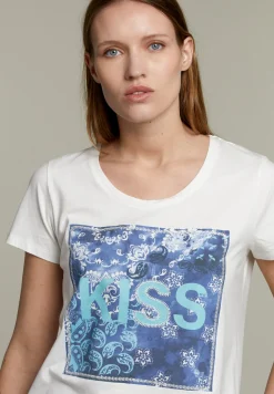 Outlet River Woods Witte t-shirt met ronde hals -