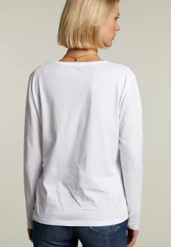 Fashion River Woods Witte T-shirt ronde hals -