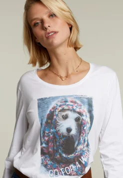 Fashion River Woods Witte T-shirt ronde hals -