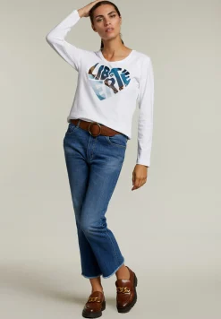 Best River Woods Witte T-shirt ronde hals -